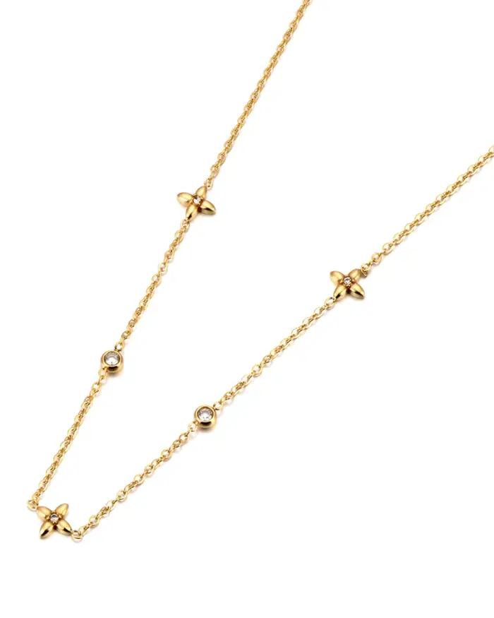 🍀 Pulsera "Trébol de Luz" – Acero 316L, Oro 18K PVD e Impermeable 2