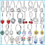 🌸 Pendientes "Floral Bloom Hoops" – Plata S925 y Circonitas 1