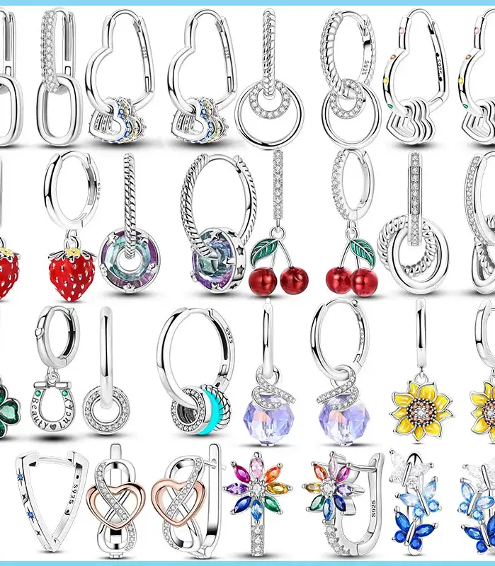 🌸 Pendientes "Floral Bloom Hoops" – Plata S925 y Circonitas 1