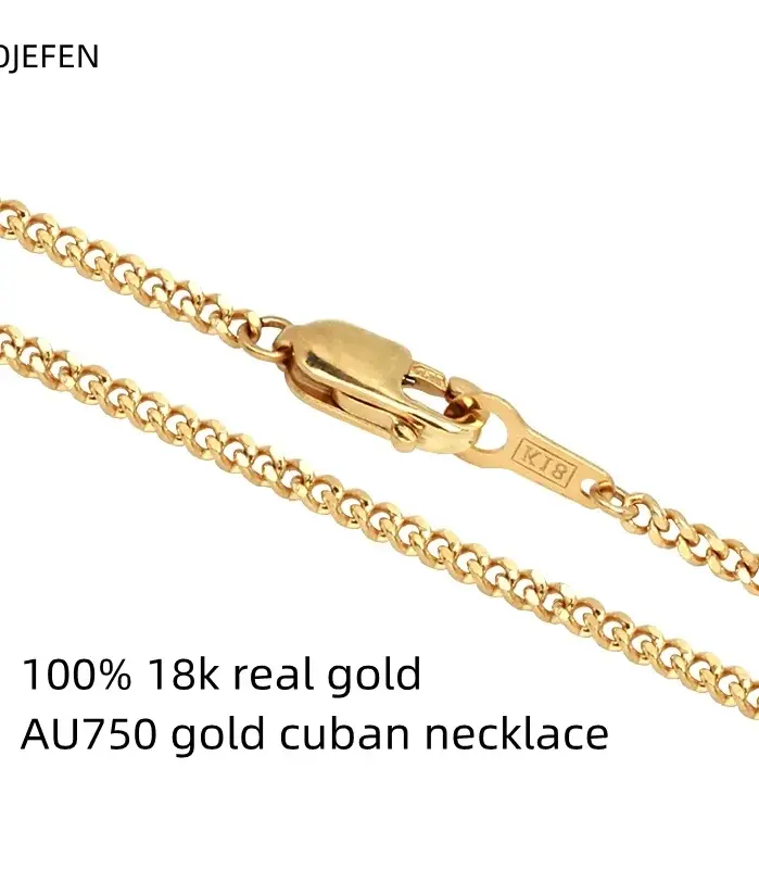 🎖️ Collar "Vojefen AU750" – Oro Sólido de 18K Real (2mm) 1