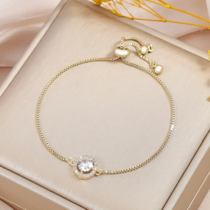 ✨ Pulsera "Brillo Esencial" – Circonia Cúbica y Ajuste de Precisión 2