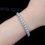 Pulsera de tenis de lujo de moissanita completa de 3 mm, 100% Plata S925, D Color VVS1, Diamante de laboratorio, Cadena de mano, Joyería fina para fiesta, Regalo 5