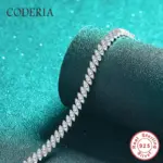 100% de plata S925, pulsera de moissanita, prueba de diamante, brazalete de moda para mujer, joyería de lujo con GRA 3