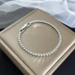 Pulseras de tenis de cadena de circonia de 4mm de Color dorado/plateado de acero inoxidable para mujer, Pulsera de 16/18 cm, regalos de joyería de lujo 5