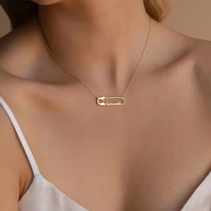 ✒️ Collar "Identity Paperclip" – Personalizado en Acero Inoxidable 1