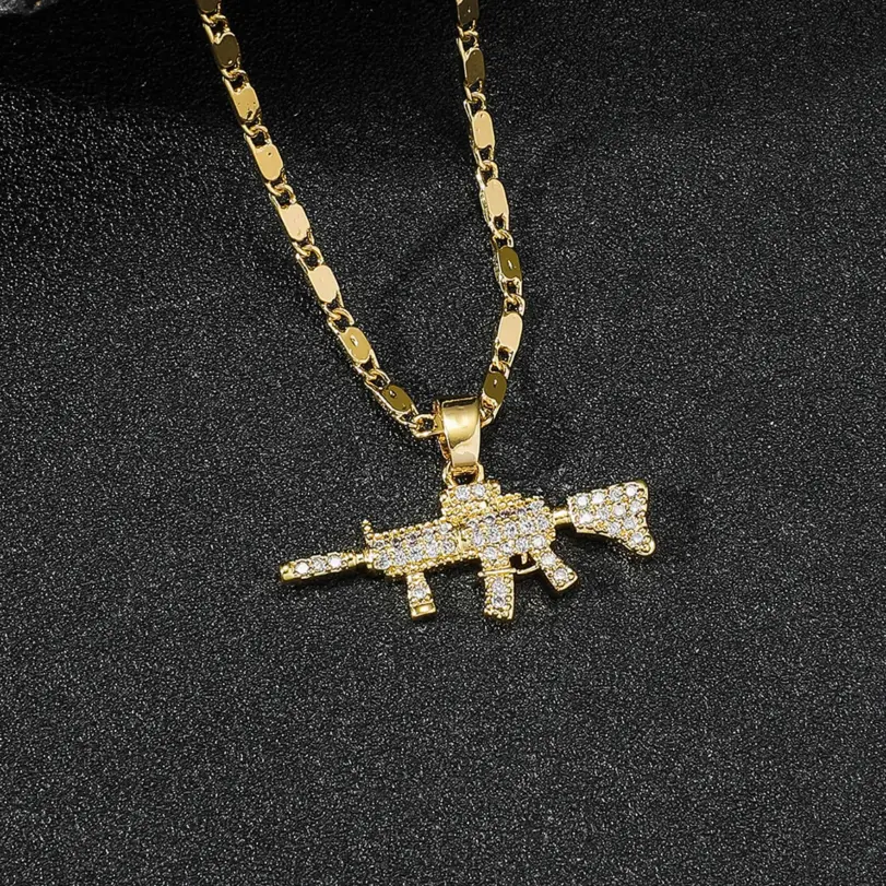 Collar de lujo con colgante exquisito de oro puro 24K 9999 con diamantes, estilo hip-hop para hombre. 4