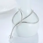 2026 gran oferta de moda collar de cadena de serpiente de plata de 45CM colgante Ajuste Original cuentas abalorios DIY joyería regalo 3