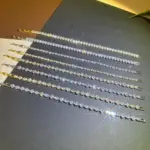 Pulseras de tenis de circonita cúbica brillante para mujer, cadena de Color plateado apilable y delicada de lujo, joyería de boda para banquete CZ de cristal 2