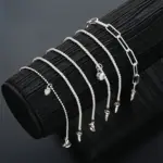 6 uds. Pulseras de diamantes de imitación de Plata de Ley 925 para mujeres y niñas, pulseras con dijes de cielo estrellado brillante coreano de lujo, joyería de fiesta 2