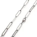 🔗 Collar "Cable Link" – Acero 316L Estilo Industrial 50cm 4