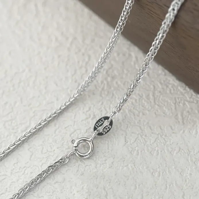 🇮🇹 Collar "Chopin Italian Silk" – Plata de Ley .925 (1.2mm) 1