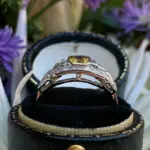 nuevos y novedosos anillos para dedo para mujer, joyería preciosa de circonia amarilla brillante para compromiso, accesorios exquisitos para boda 2