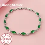 💚 Pulsera "Esmeralda Imperial" – Plata de Ley .925 y Circonia Green 2