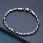 Nueva Pulsera para Hombre, Vajra S925, Plata Tailandesa, Estilo Retro, Diseño Antiguo, Personalidad, Joyería Fina Neutral 2
