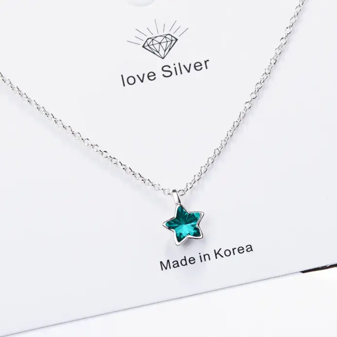 🌟 Collar "Blue Celestial Star" – Plata .925 y Cristal Luxury por GaaBou 1