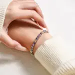 💖 Pulsera "Eternidad de Corazones" – Plata S925 y Zafiros Multicolor 6