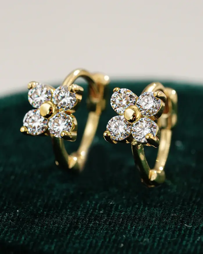 Pendientes 100% de oro auténtico de 18k, diseño clásico lujoso, pendientes de diamantes de 1 quilate, certificado de moissanita y GRA, alta joyería 1