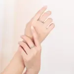 2 Anillos de Plata de Ley 925 con Circonita para Pareja, para Mujer y Hombre, Exquisitos, para Estudiantes, Novias, Accesorios de Joyería de Plata para Boda 5