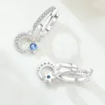 🌙 Pendientes "Blue Night Sky" – Plata S925 y Circonia Azul (Edición MISEFF) 5