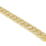 Pulsera de oro puro 24K 9999 de lujo, pulsera geométrica personalizada para hombre 4