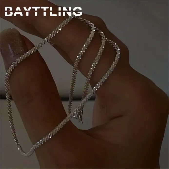 ✨ Collar "Infinite Glow" – Plata .925 Premium (Tejido Chopin) 3