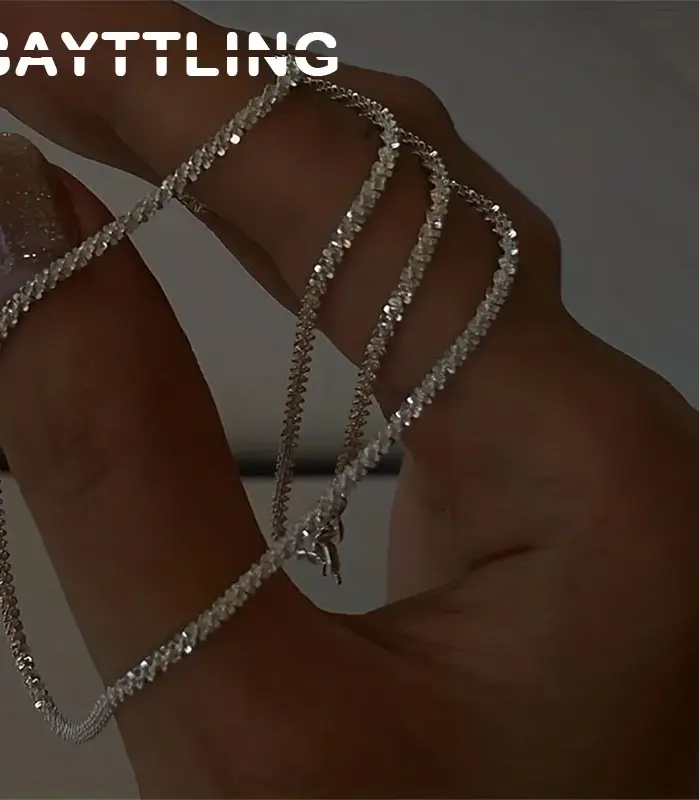 ✨ Collar "Infinite Glow" – Plata .925 Premium (Tejido Chopin) 3