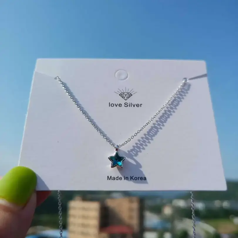 🌟 Collar "Blue Celestial Star" – Plata .925 y Cristal Luxury por GaaBou 4