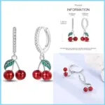 🌸 Pendientes "Floral Bloom Hoops" – Plata S925 y Circonitas 3