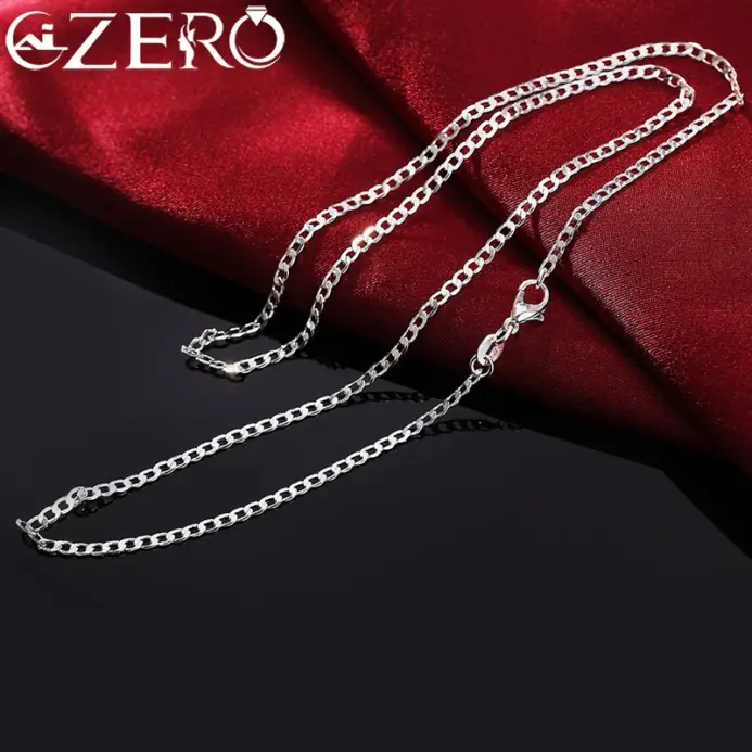 ✨ Collar "Silver Stream 2mm" – Plata .925 de Diseño Plano 1