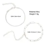 Pulseras Brillantes de Plata de Ley 925 para Mujer, Diseño Coreano de Moda, Pulseras de Doble Capa con Diseño de Cielo Estrellado, Joyería para Bodas 6
