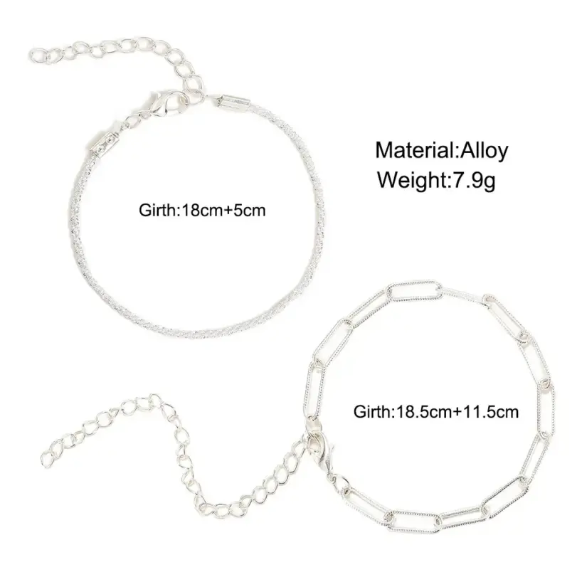 Pulseras Brillantes de Plata de Ley 925 para Mujer, Diseño Coreano de Moda, Pulseras de Doble Capa con Diseño de Cielo Estrellado, Joyería para Bodas 6