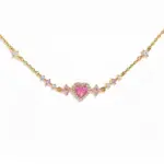 🎀 Pulsera "Pink Bow Dream" – Lazo de Cristal Rosa y Oro 18K 3
