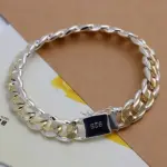 Pulsera fina de Plata de Ley 925 con cadena bonita y Noble para mujer y hombre, dijes, regalo de fiesta, joyería de moda para boda, modelo novedoso 1