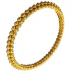 Pulsera de lujo estilo Ins de oro puro 24K 9999 pulsera de mujer Simple y generosa 5