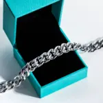 pulsera cubana de moissanita, Plata de Ley 925 de Hip Hop, 1,2mm/1,5mm/2mm, llamativo de Metal pesado llamativo para hombres y mujeres 3