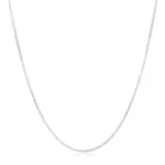 Collar de cadena lateral de Plata de Ley 925 de 40-75CM de largo y 2mm de ancho para mujer y hombre, joyería con dijes de boda a la moda 5