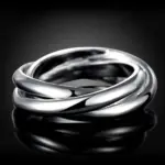 Envío gratis para mujer, boda, hermoso encanto, moda para mujer, 925 anillos de plata esterlina, joyería, bonito regalo para amante 3