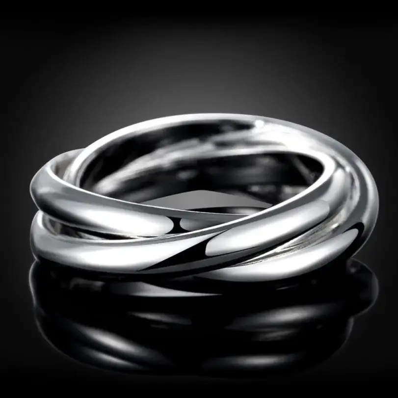 Envío gratis para mujer, boda, hermoso encanto, moda para mujer, 925 anillos de plata esterlina, joyería, bonito regalo para amante 3