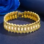 Reloj de pulsera de oro de 24K para hombre, cadena de reloj de pulsera ancha, joyería chapada en oro, moneda europea, moda Retro, 21cm, venta al por mayor 4 Reloj de pulsera de oro de 24K para hombre, cadena de reloj de pulsera ancha, joyería chapada en oro, moneda europea, moda Retro, 21cm, venta al por mayor 4