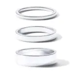 anillos apilables rellenos de oro de 18 quilates para mujer, conjunto de 3 anillos chapados en oro apilables minimalistas a la moda, anillo cómodo para mujer 5