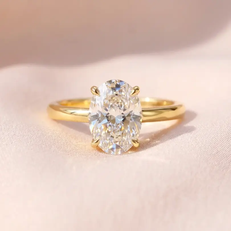 Preciosos anillos de piedra ovalados brillantes de circón de Plata de Ley 925 para mujer, compromiso, boda, regalo de joyería fina de alta calidad de lujo 4