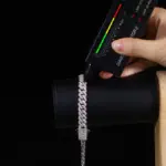 Pulsera de moissanita 925 de 5/6/8/10MM de ancho para mujeres y hombres, pulsera de cadena cubana VVS de Plata de Ley, joyería de Hip Hop Unisex 6