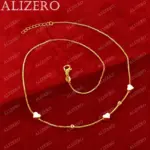 ❤️ Collar "Heart Symphony" – Oro 18K con Cadena de Caja de 18" 3