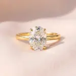 Anillos de Plata de Ley 925 con Circonita Cúbica Ovalada para Mujer, Anillos Sencillos y Clásicos para Boda, Compromiso, Promesa, Accesorios de Joyería Eterna 5