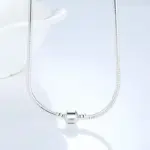 2026 gran oferta de moda collar de cadena de serpiente de plata de 45CM colgante Ajuste Original cuentas abalorios DIY joyería regalo 2