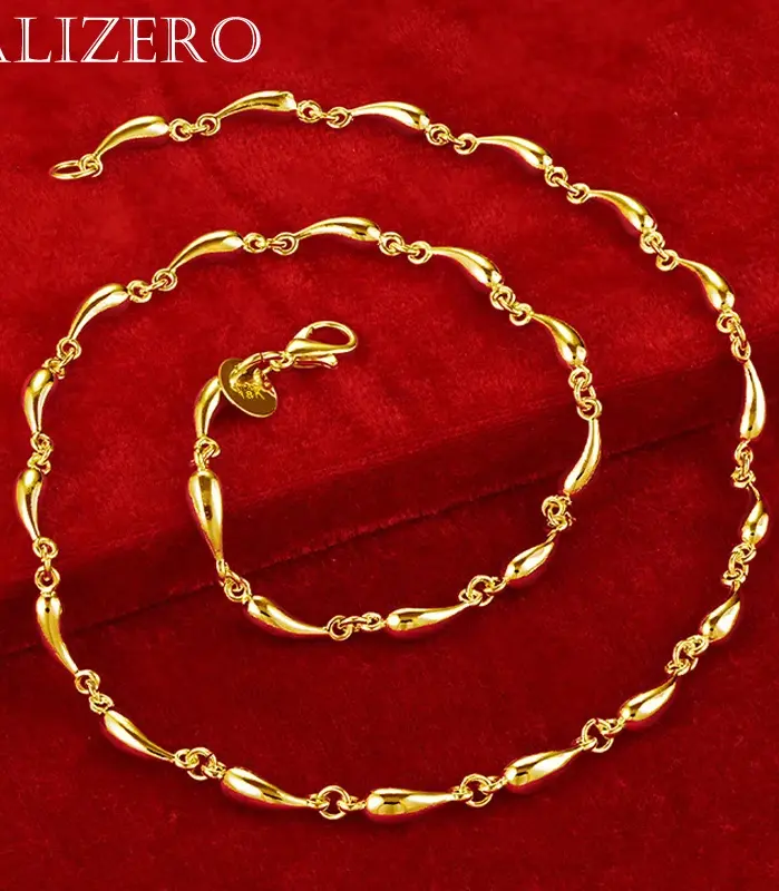 💧 Collar "Eternal Drop" – Gota de Agua en Oro 18K Luxury 2