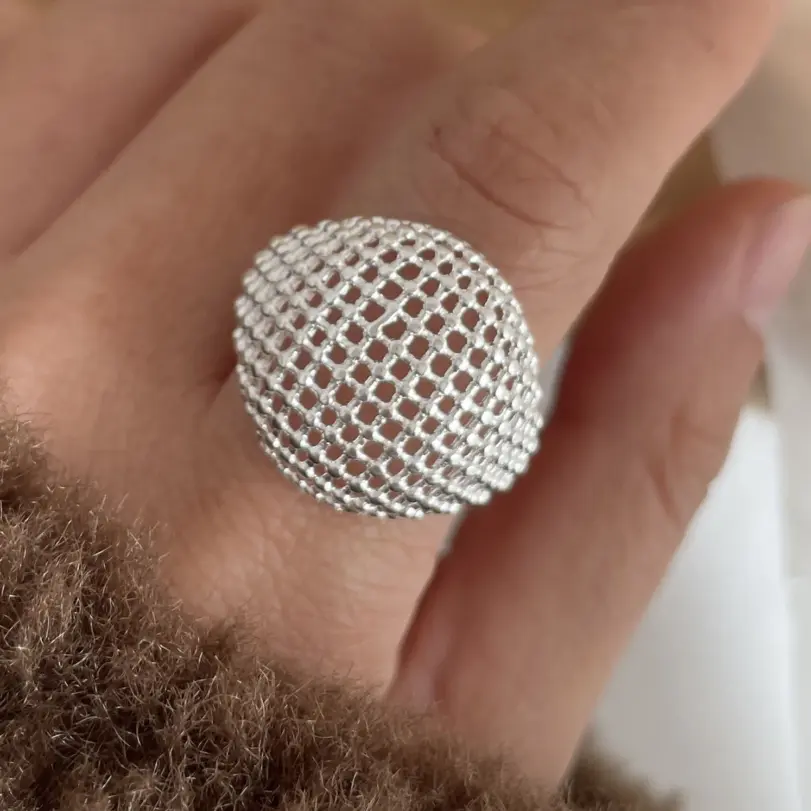 925 anillos de plata esterlina para mujer pareja minimalista hecho a mano Simple ancho Interware anillo joyería de fiesta regalo prevenir alergias 5