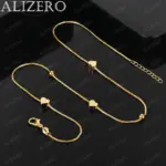 ❤️ Collar "Heart Symphony" – Oro 18K con Cadena de Caja de 18" 1