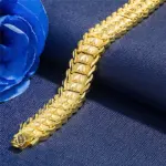 Reloj de pulsera de oro de 24K para hombre, cadena de reloj de pulsera ancha, joyería chapada en oro, moneda europea, moda Retro, 21cm, venta al por mayor 2 Reloj de pulsera de oro de 24K para hombre, cadena de reloj de pulsera ancha, joyería chapada en oro, moneda europea, moda Retro, 21cm, venta al por mayor 2