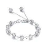 100% Plata de Ley 925 hermosas pulseras Noble Top bonita moda fiesta de boda Linda señora bonita bola pulsera de mujer joyería 6